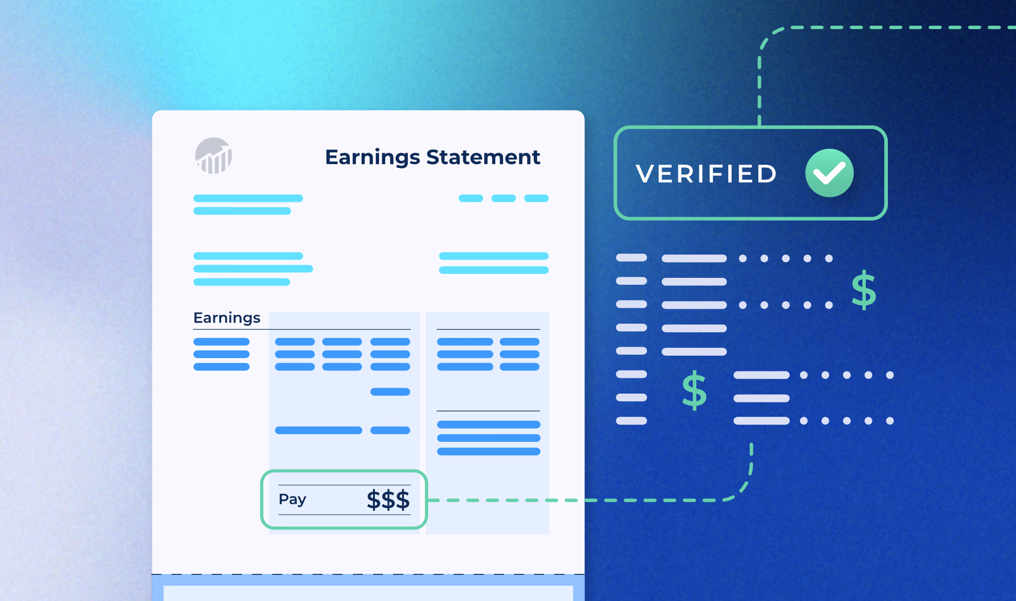 Snappt promo resources illustrating the earning statement functionality