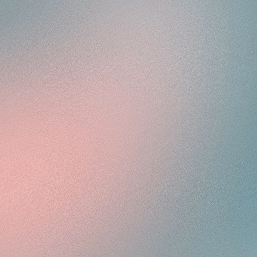 Gradient of pink and teal with subtle noise texture
