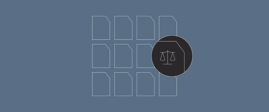 Legal document icon in a grid of documents