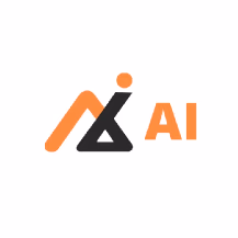 AI logo with abstract figure