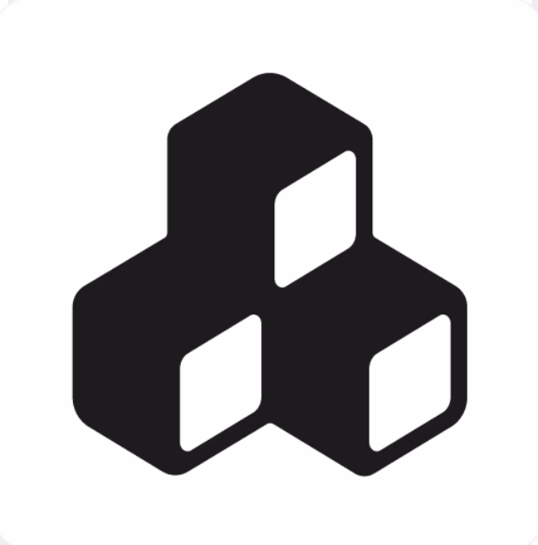 Abstract cube formation icon