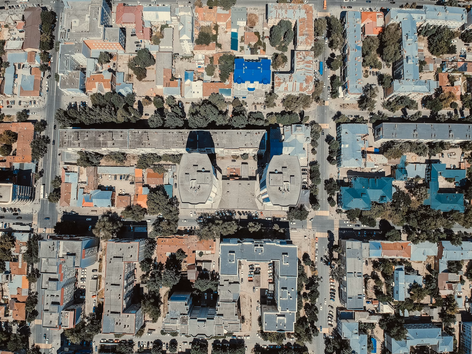 Image of a dense city taken from above