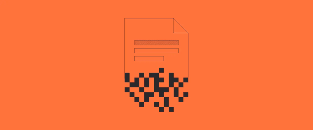 Document dissolving into pixels