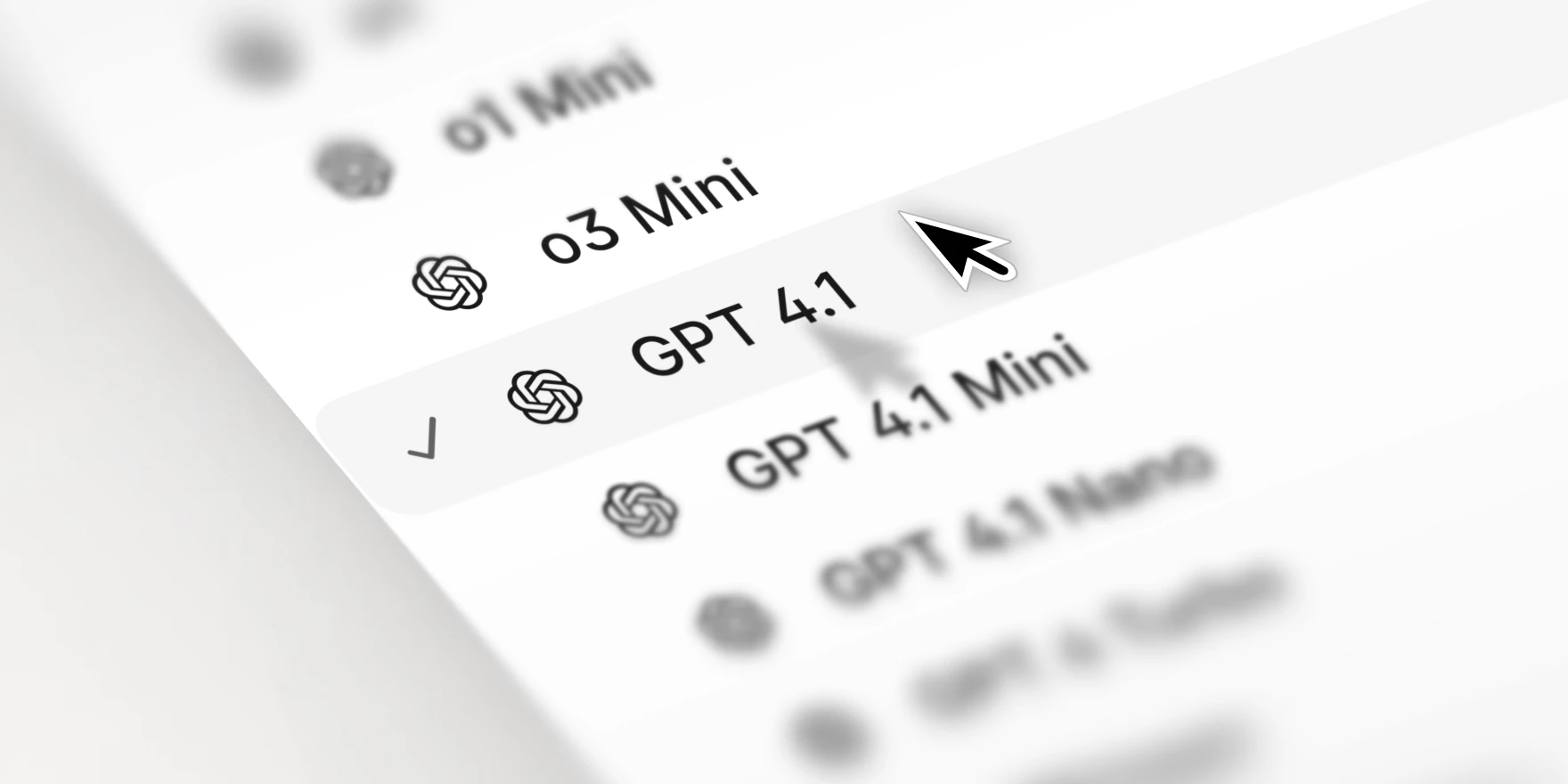 GTCX Network interface showing available AI models, including GPT-4.1, illustrating its support for diverse GenAI tools for lease abstraction.