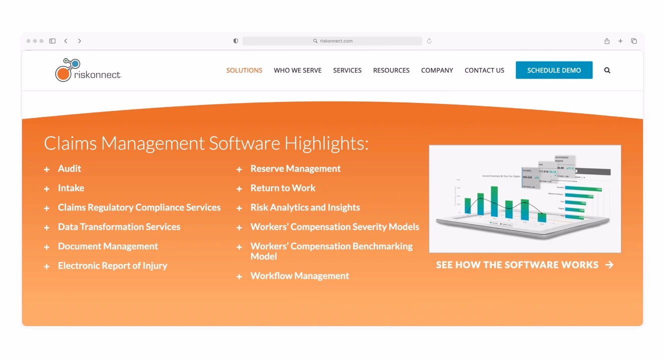 Riskonnect claims management software