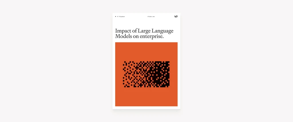Playbook: Impact of Large Language Models on enterprise.