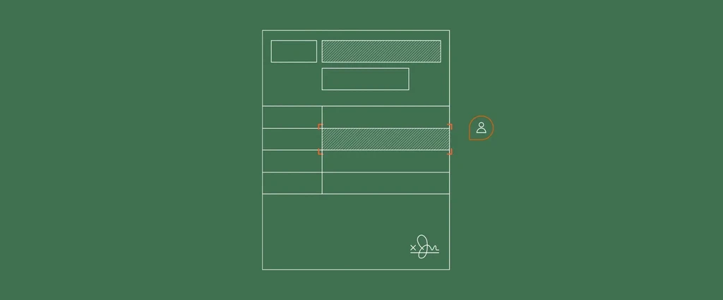 Form layout diagram with person icon