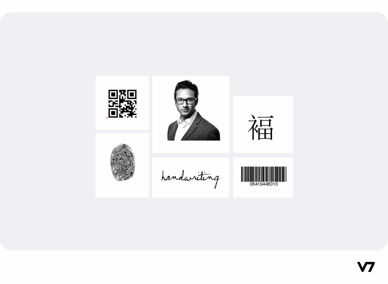 Multi modal ingestion illustration for GTCX Network, with handwriting, QR codes, bar codes and more