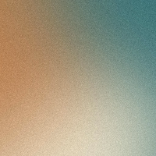 Gradient of warm orange to cool teal with texture.