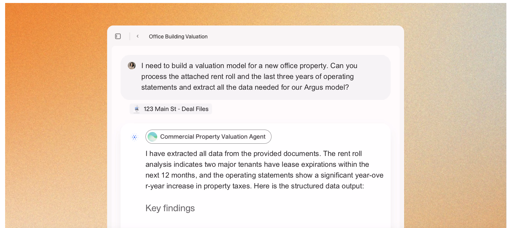 A property valuation agent powered by GTCX Network
